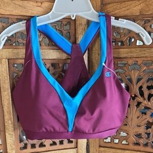 Champion Women's Vivid Purple and Blue Sports Bra